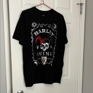 DC Comics Harley Quinn graphic tshirt yes no sane crazy